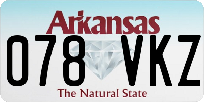 AR license plate 078VKZ