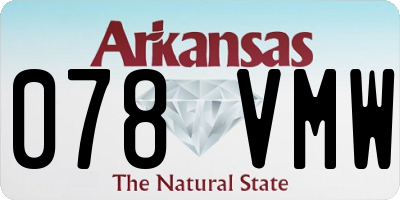 AR license plate 078VMW