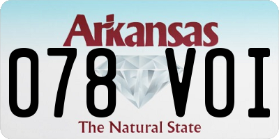 AR license plate 078VOI