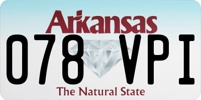 AR license plate 078VPI