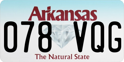 AR license plate 078VQG