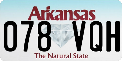 AR license plate 078VQH