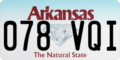 AR license plate 078VQI