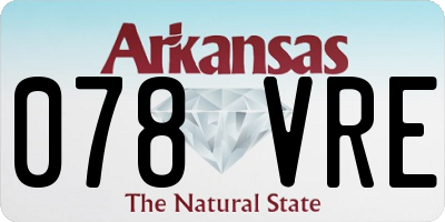 AR license plate 078VRE