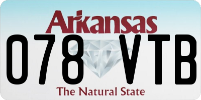 AR license plate 078VTB