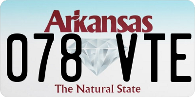 AR license plate 078VTE