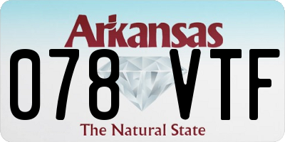 AR license plate 078VTF