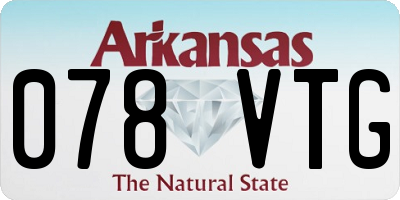 AR license plate 078VTG