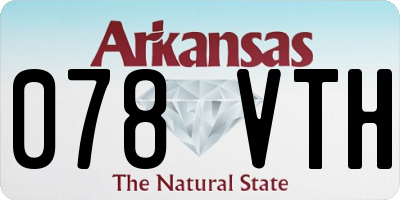 AR license plate 078VTH