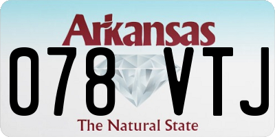 AR license plate 078VTJ