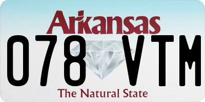 AR license plate 078VTM