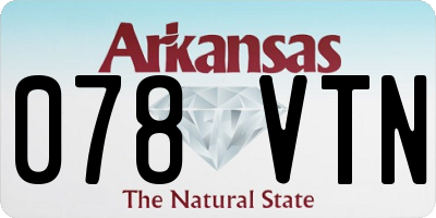 AR license plate 078VTN