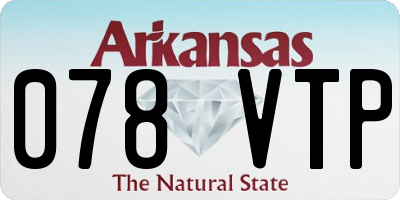 AR license plate 078VTP