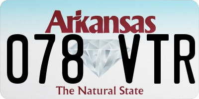 AR license plate 078VTR