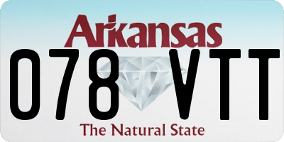 AR license plate 078VTT