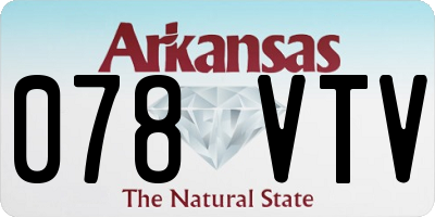 AR license plate 078VTV