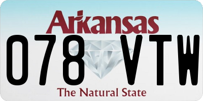 AR license plate 078VTW