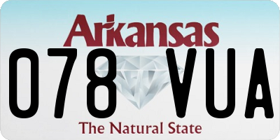 AR license plate 078VUA