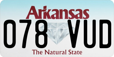 AR license plate 078VUD