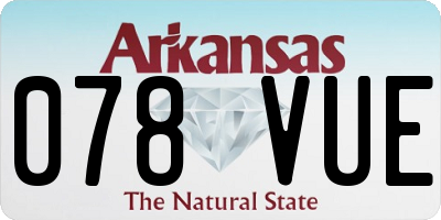 AR license plate 078VUE
