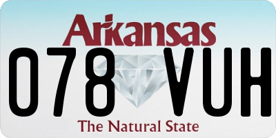 AR license plate 078VUH