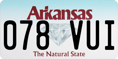 AR license plate 078VUI