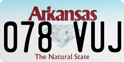 AR license plate 078VUJ
