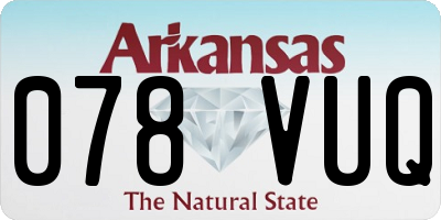 AR license plate 078VUQ