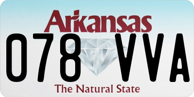 AR license plate 078VVA