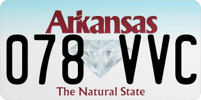 AR license plate 078VVC
