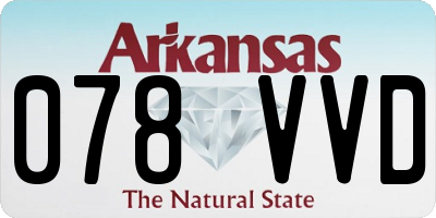 AR license plate 078VVD