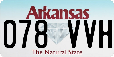 AR license plate 078VVH