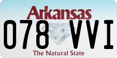 AR license plate 078VVI