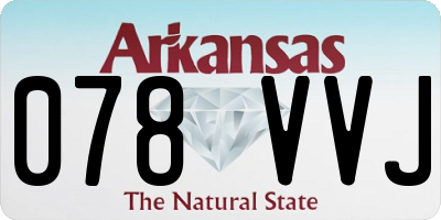 AR license plate 078VVJ