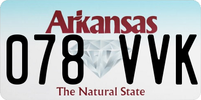 AR license plate 078VVK