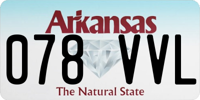 AR license plate 078VVL