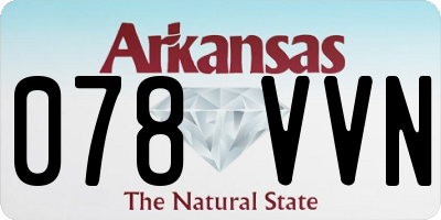 AR license plate 078VVN