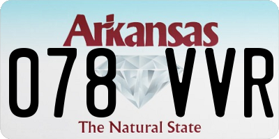 AR license plate 078VVR