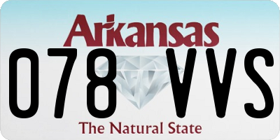 AR license plate 078VVS