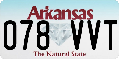 AR license plate 078VVT