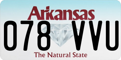 AR license plate 078VVU