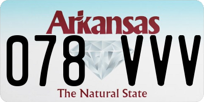 AR license plate 078VVV