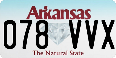 AR license plate 078VVX