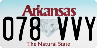 AR license plate 078VVY