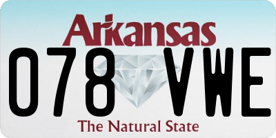 AR license plate 078VWE