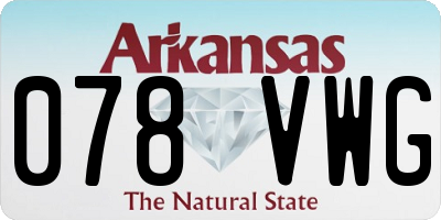 AR license plate 078VWG