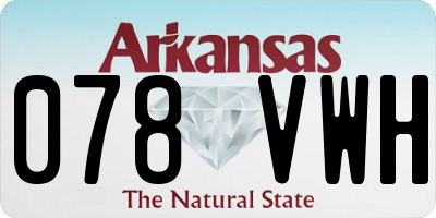 AR license plate 078VWH