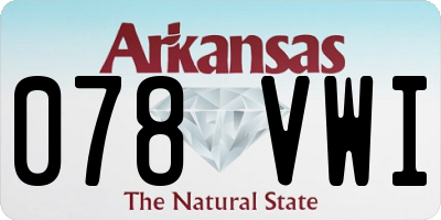 AR license plate 078VWI