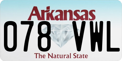 AR license plate 078VWL