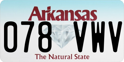 AR license plate 078VWV